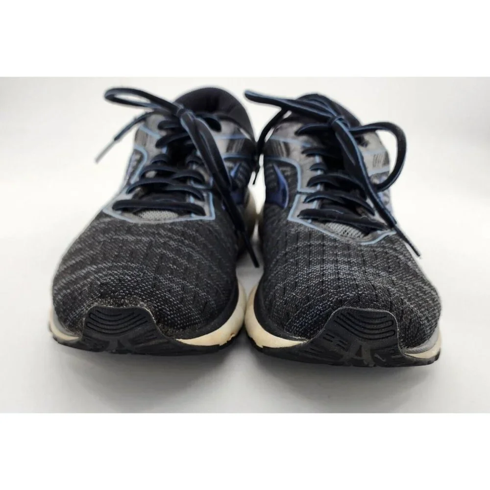 Brooks Mens Ghost 12 Sneakers‎ Black Blue Running Shoes Cushioned Casual Sz 11 D